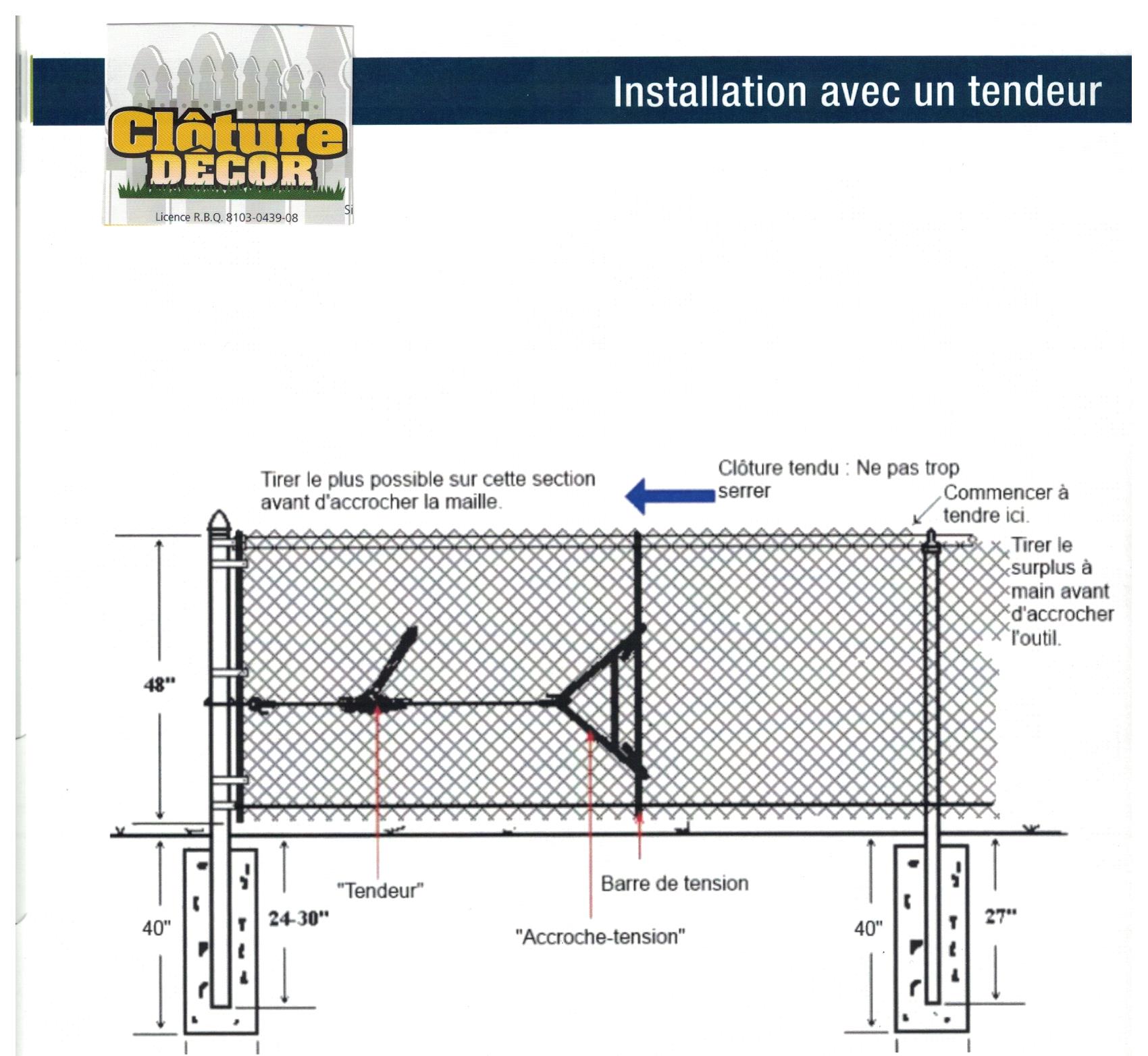 Vidéo tutorielle pour l'installation du filet de clôture permanent